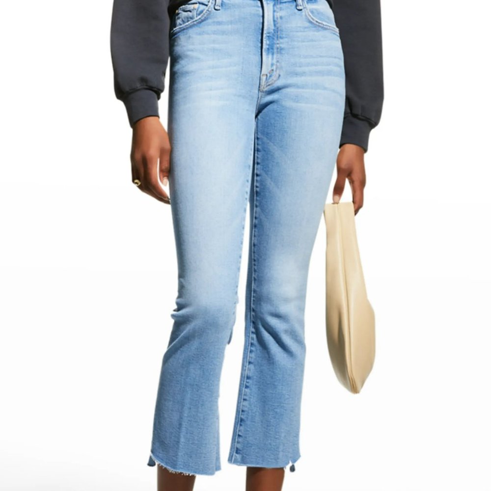 MOTHER The Insider Crop Step Fray Jeans